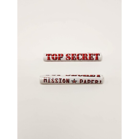 Vintage Lanard The Corps! Top Secret Scrolls Papers Parts Accessories Lot Of 2 - Picture 1 of 2